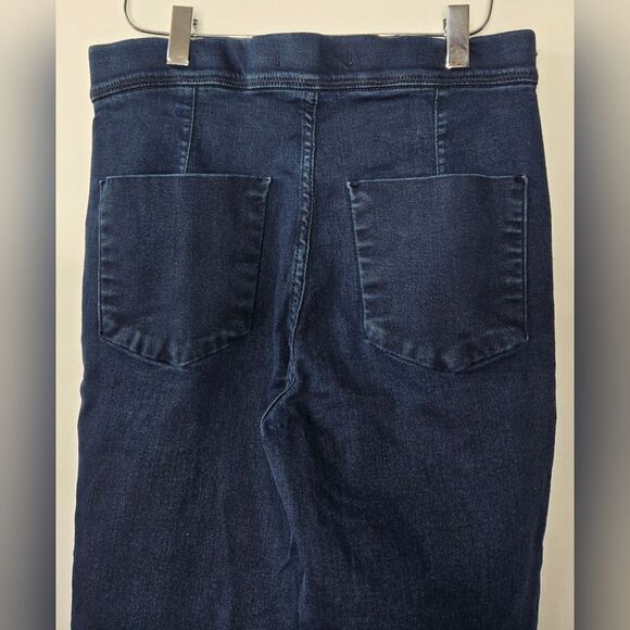 Free People Women's Pull-on Stretch Blue Jeans Distressed Hems Size 28 - Picture 9 of 11